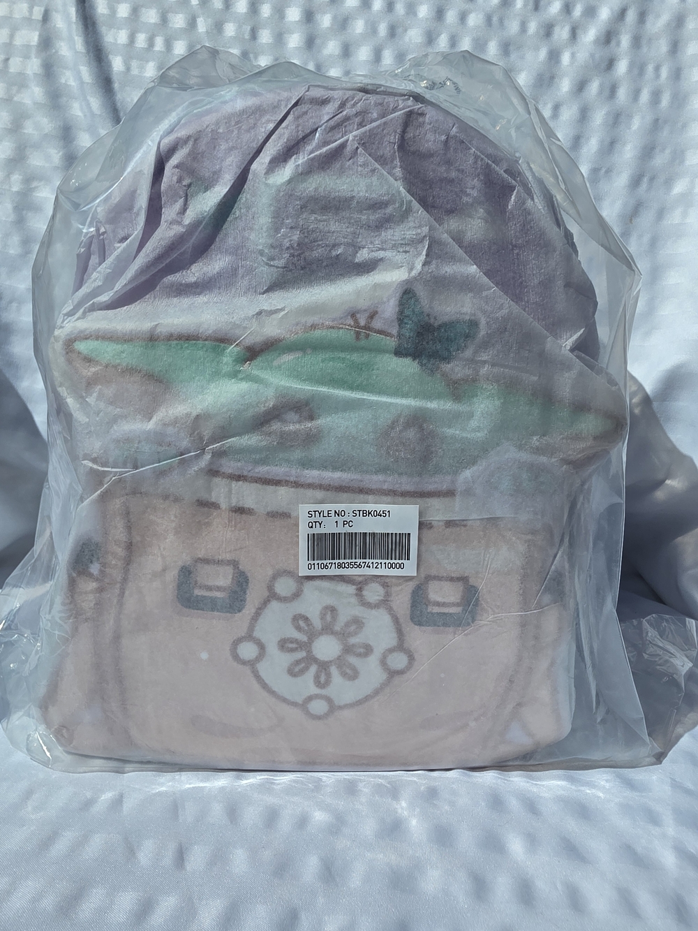 NWT Star Wars The Mandalorian Grogu Butterfly Loungefly Backpack - Picture 2 of 9